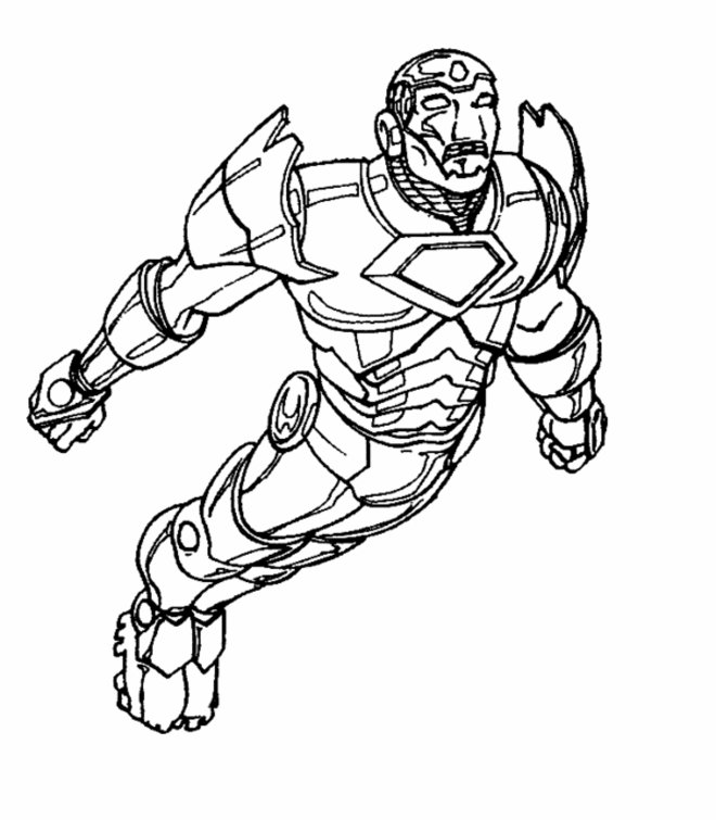 Free Iron Man Mask Coloring Pages