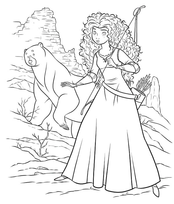 Printable Brave Coloring Pages