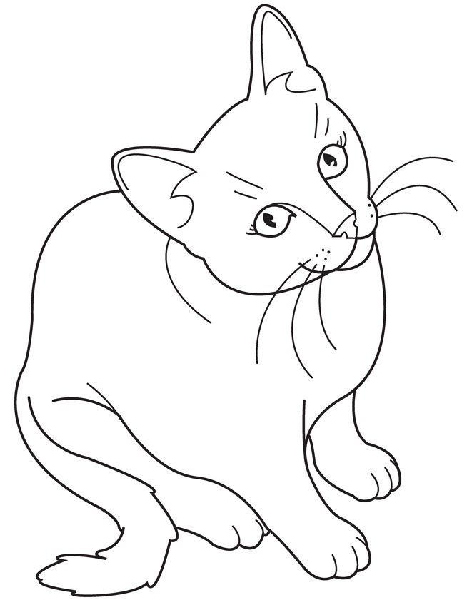 Printable Cat Coloring Pages