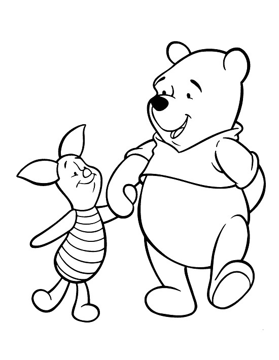 coloring pages of winnie the pooh bear