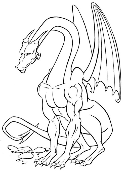 Printable Dragon Coloring Pages