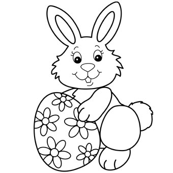 Printable Easter Bunny Coloring Pages