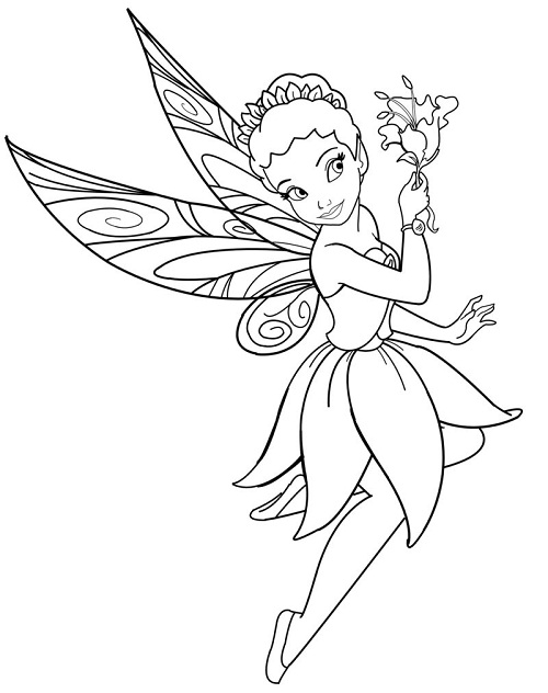 Printable Fairy Coloring Pages