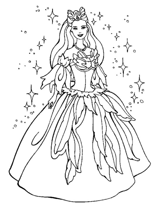 Fairy Princess Coloring Pages Coloringme Com
