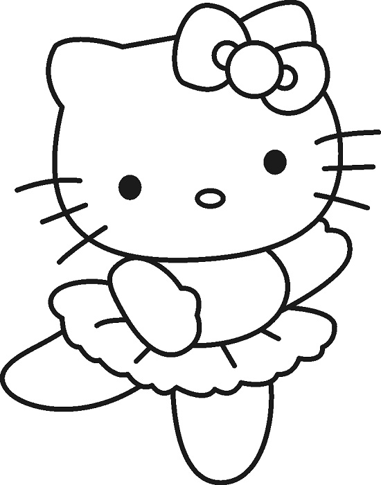 Printable Hello Kitty Coloring Pages