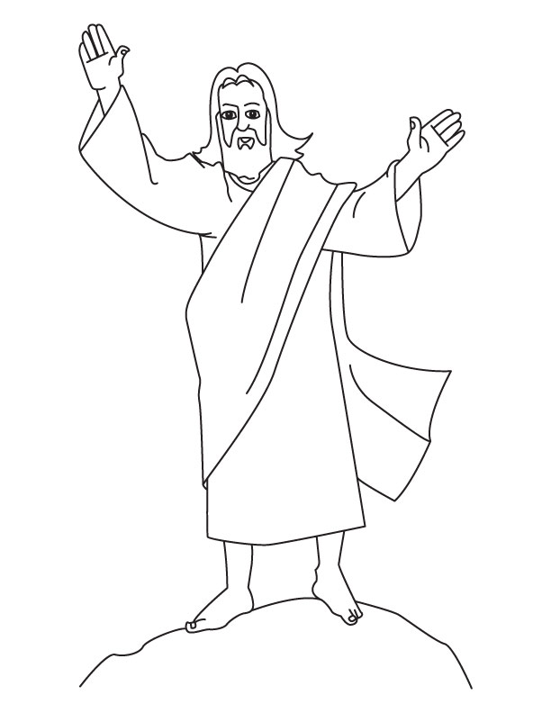 Printable Jesus Coloring Pages