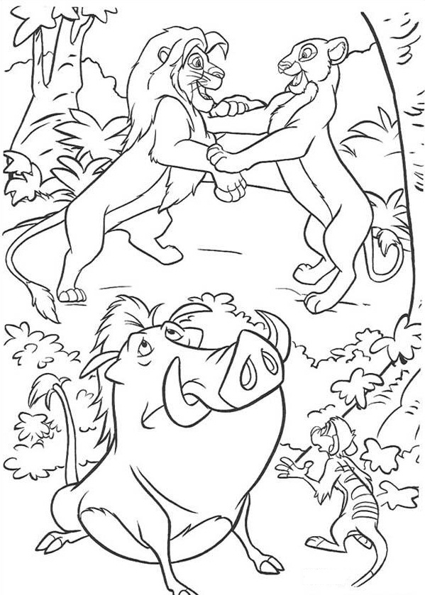 45 Collections Disney Coloring Pages Lion King 2  Free