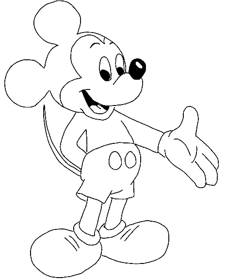 Printable Mickey Mouse Coloring Pages