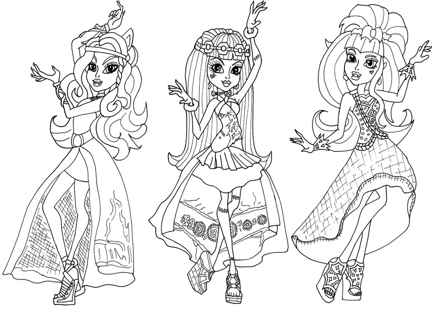 Monster High Coloring Page Coloringme Com