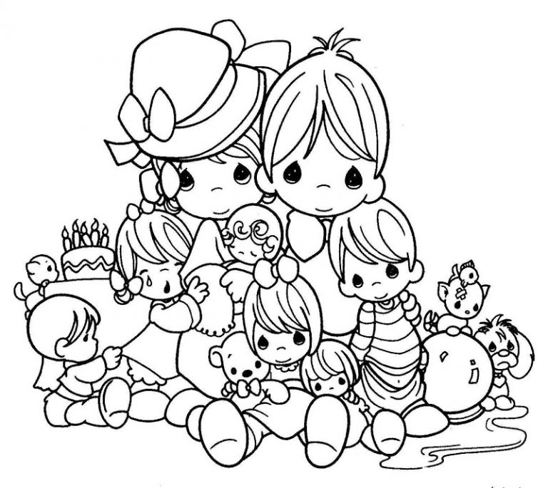 Pritable Precious Moments Coloring Pages