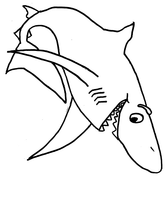 Printable Shark Coloring Pages