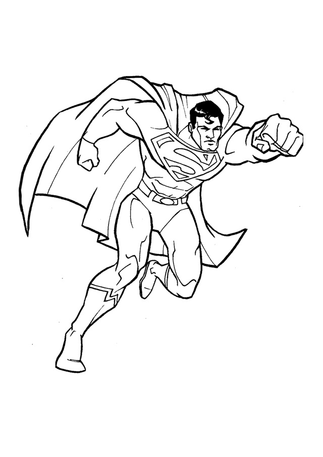 Printable Superhero Coloring Pages