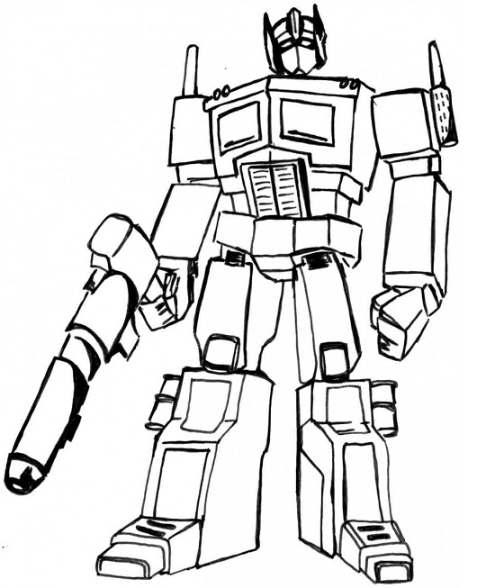 Printable Transformers Coloring Pages