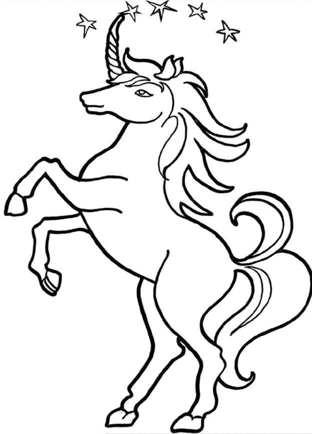 Printable Unicorn Coloring Pages