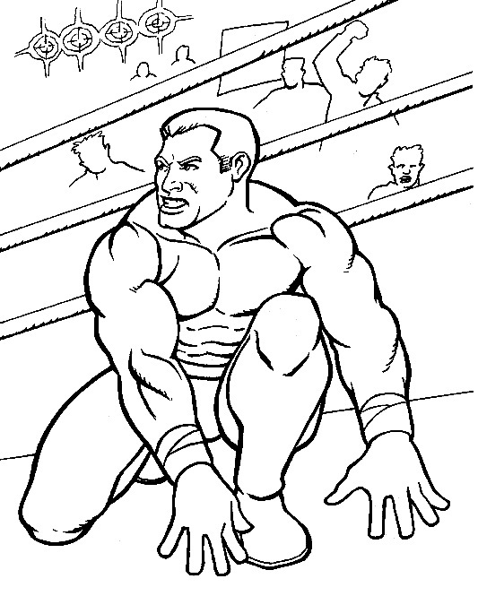 Wwe Wrestlers Coloring Pages Coloringme Com