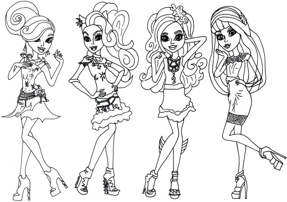 Printable Monster High Coloring Pages