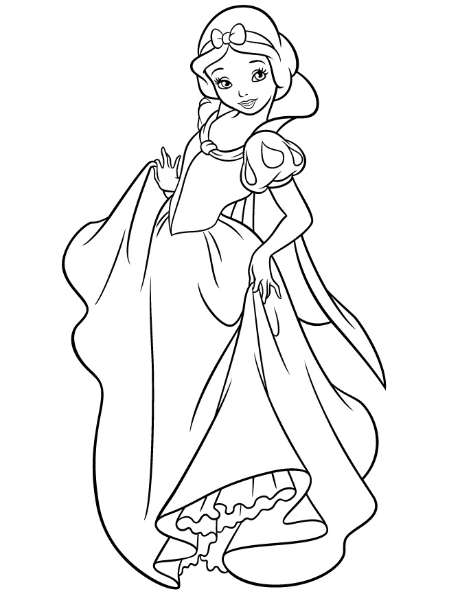 Printable Snow White Coloring Pages